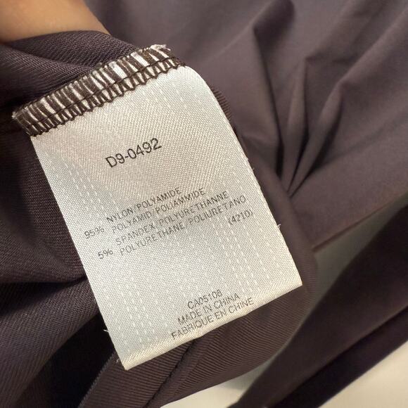 Descente Men's Quarter Zip Baselayer Brown White Large Long Sleeve Stretch - Picture 5 of 8